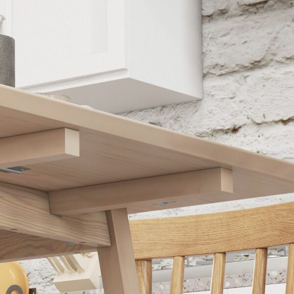 HOMCOM Esstisch klappbar, Küchentisch für 2 – 4 Personen, Klapptisch Holz Natur