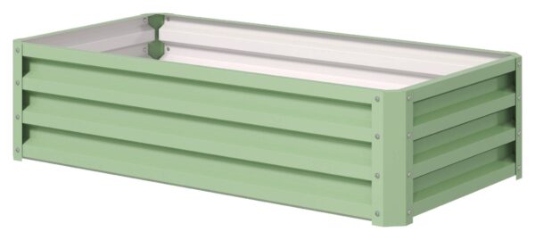 Outsunny Hochbeet grün Stahl B/H/L: ca. 60x30,5x120 cm