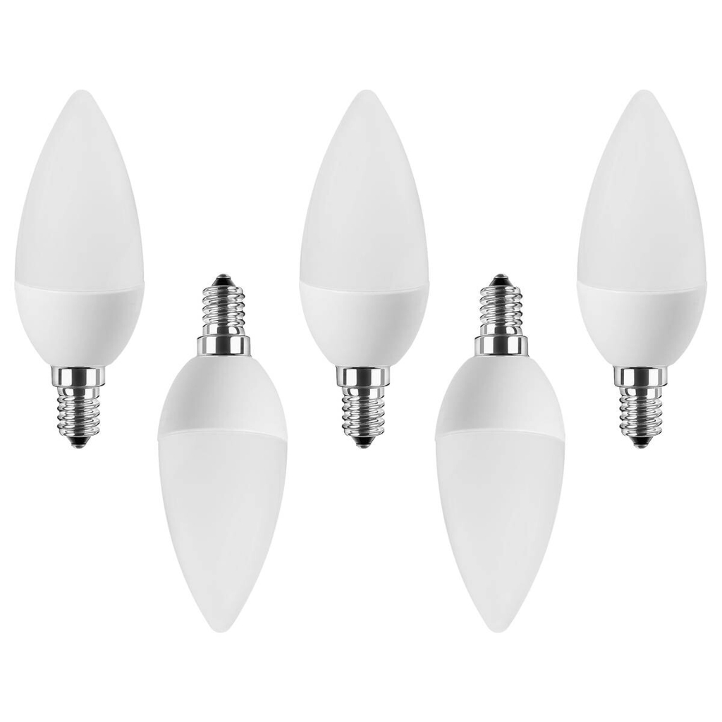 Blulaxa LED-Leuchtmittel Kerzenlampe 49224 5er Pack E14