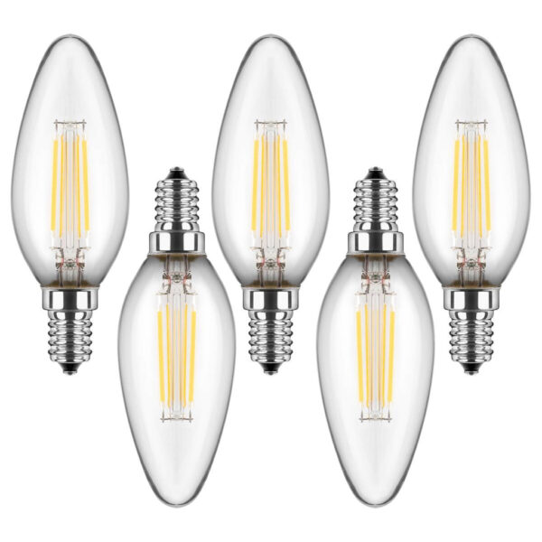 Blulaxa LED-Leuchtmittel Kerzenlampe Filamentlampe 49247 5er Pack E14
