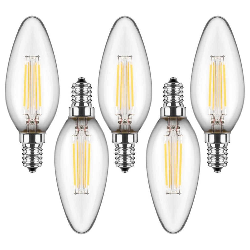 Blulaxa LED-Leuchtmittel Kerzenlampe Filamentlampe 49247 5er Pack E14