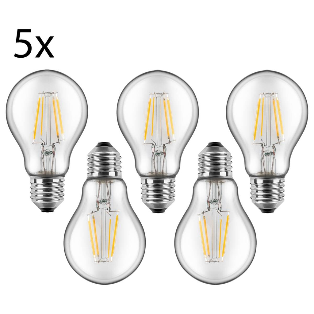 Blulaxa LED-Leuchtmittel Filamentlampe 49252 5er Pack E27