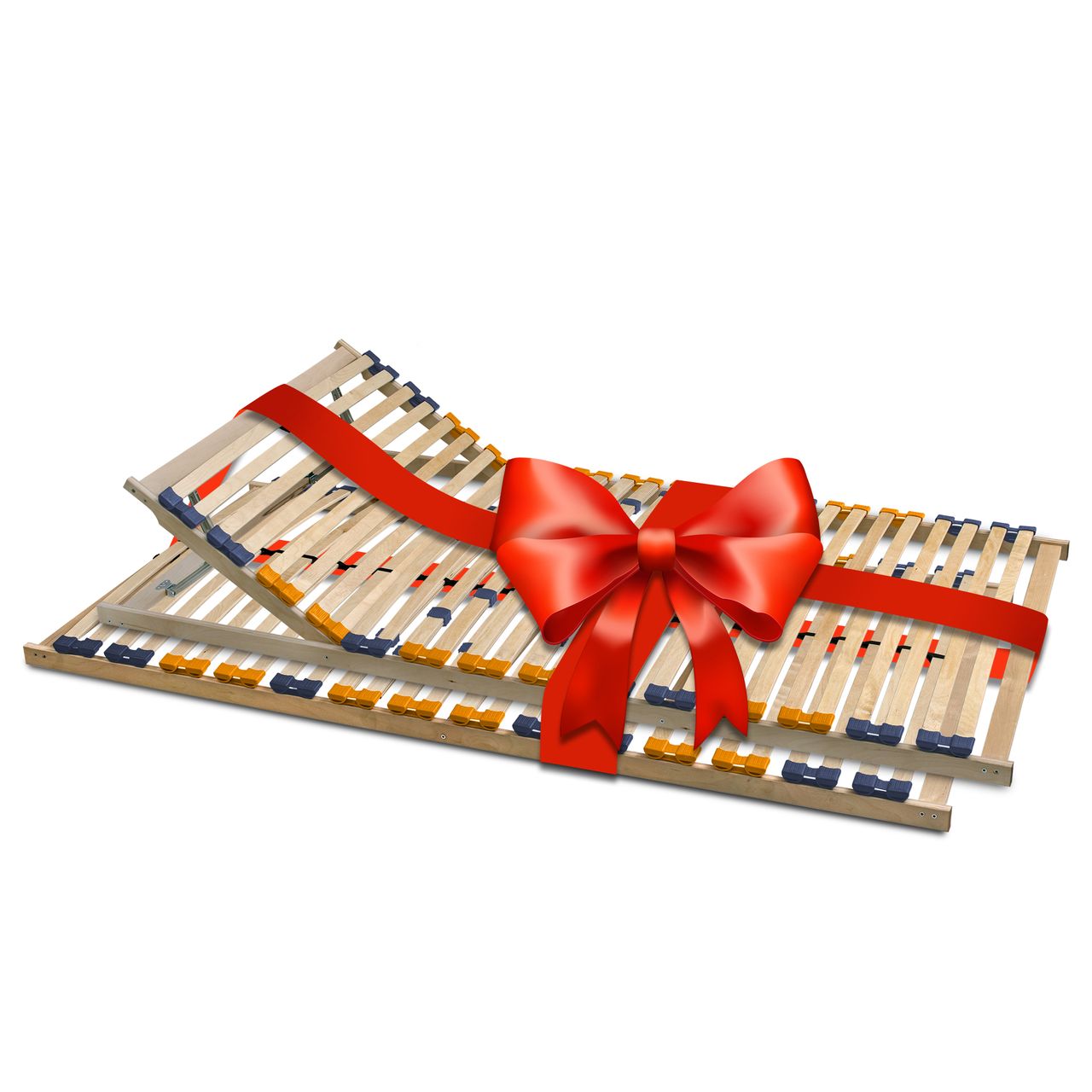 Coemo 2er Set Lattenrost 100 x 200 cm für Partner „MULTIRA“ 7 – Zonen Kopfteil verstellbar