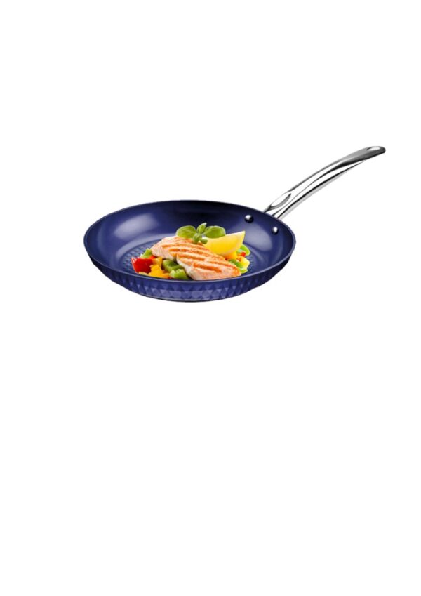 Ceraflon Diamant Antihaft XXL Aluguss-Pfanne, ca. Ø 24 cm – Blau