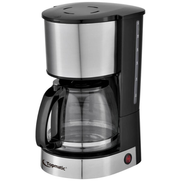 Topmatic Kaffeeautomat KME-800.2 schwarz stahlfarbig Kunststoff Edelstahl Glas B/H/T: ca. 18,3x32,7x22,6 cm