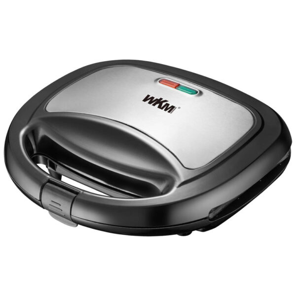WKM Sandwichtoaster ST-850.1 schwarz stahlfarbig Kunststoff Metall B/H/T: ca. 23,5x7,7x21 cm WKM Sandwichtoaster ST-850.1 schwarz stahlfarbig Kunststoff Metall B/H/T: ca. 23,5x7,7x21 cm