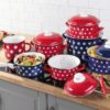 CASA ROYALE Fleischtopf "Dots", Ø ca. 20 cm – Blau