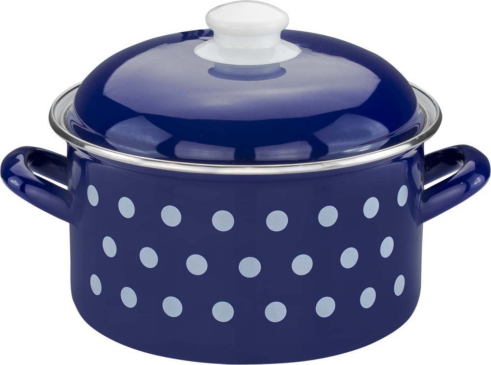 CASA ROYALE Bratentopf „Dots“, Ø ca. 20 cm – Blau – 2,9L