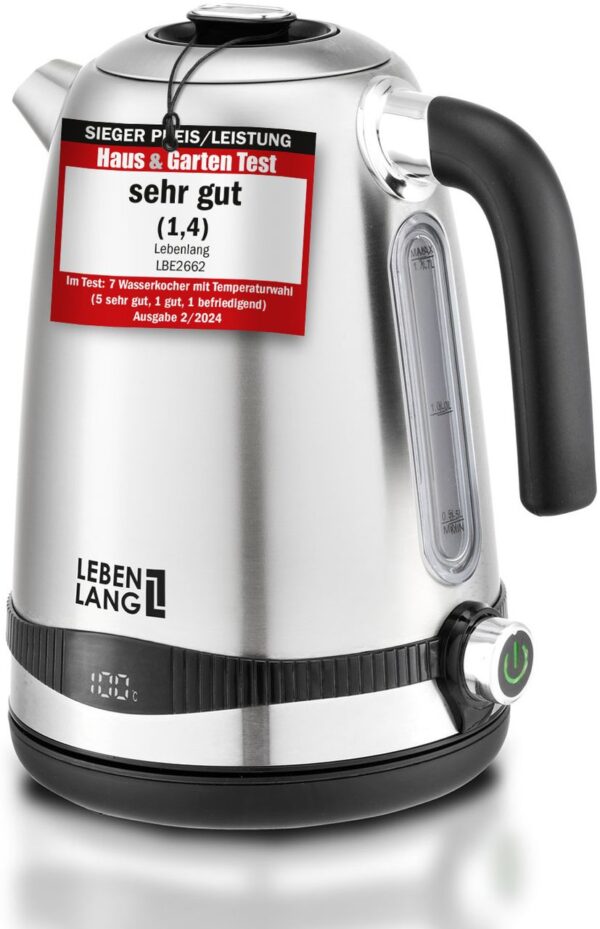 4262406935706-1 LEBENLANG Premium Edelstahl Wasserkocher