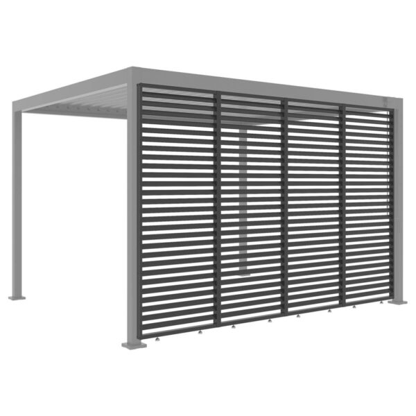 Sichtschutz anthrazit Aluminium B/H/L: ca. 6x226x85 cm Sichtschutz anthrazit Aluminium B/H/L: ca. 6x226x85 cm