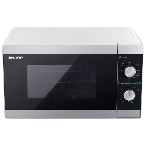 Sharp Mikrowelle mit Grill YC-MG01E-S silber Glas B/H/T: ca. 44x25,8x34,4 cm Sharp Mikrowelle mit Grill YC-MG01E-S silber Glas B/H/T: ca. 44x25,8x34,4 cm