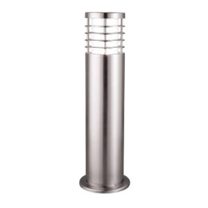 Außenleuchte klar silber B/H/L: ca. 14x45x14 cm