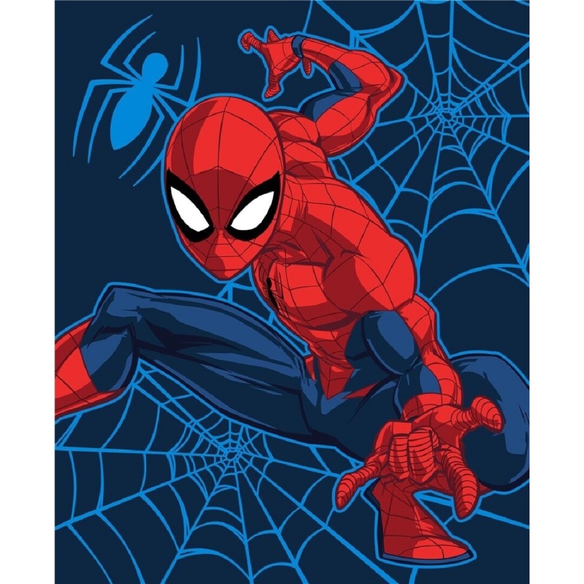 Spiderman Kuscheldecke – Decke fürs Bett & Sofa, 130×160 cm