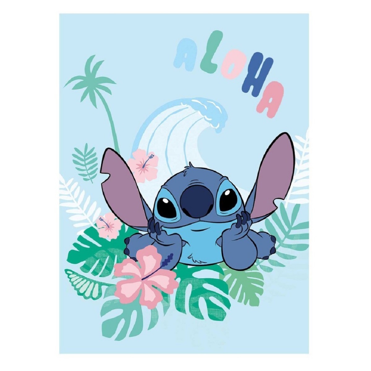 Disney Lilo & Stitch Wohndecke 110×150 cm – Flauschige Kuscheldecke
