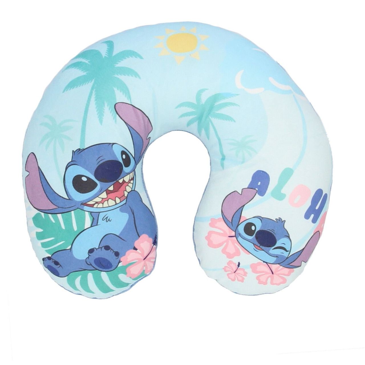 COFI 1453 Lilo & Stitch Reisekopfkissen Nackenkissen für unterwegs kleines Kopfkissen Motiv 2