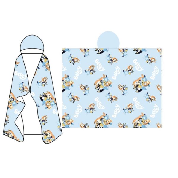 Disney Bluey Kuscheldecke mit Kapuze 120x150 cm