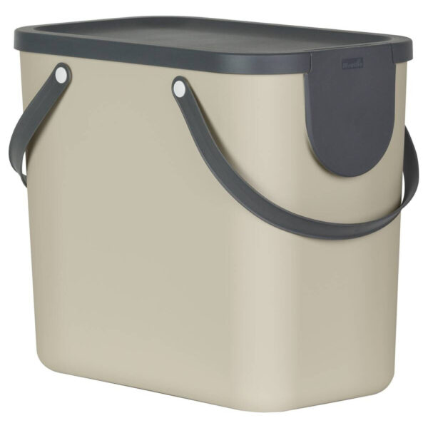 Rotho Abfalleimer ALBULA Cappuccino B/H/L: ca. 23,5x34x40 cm Rotho Abfalleimer ALBULA Cappuccino B/H/L: ca. 23,5x34x40 cm