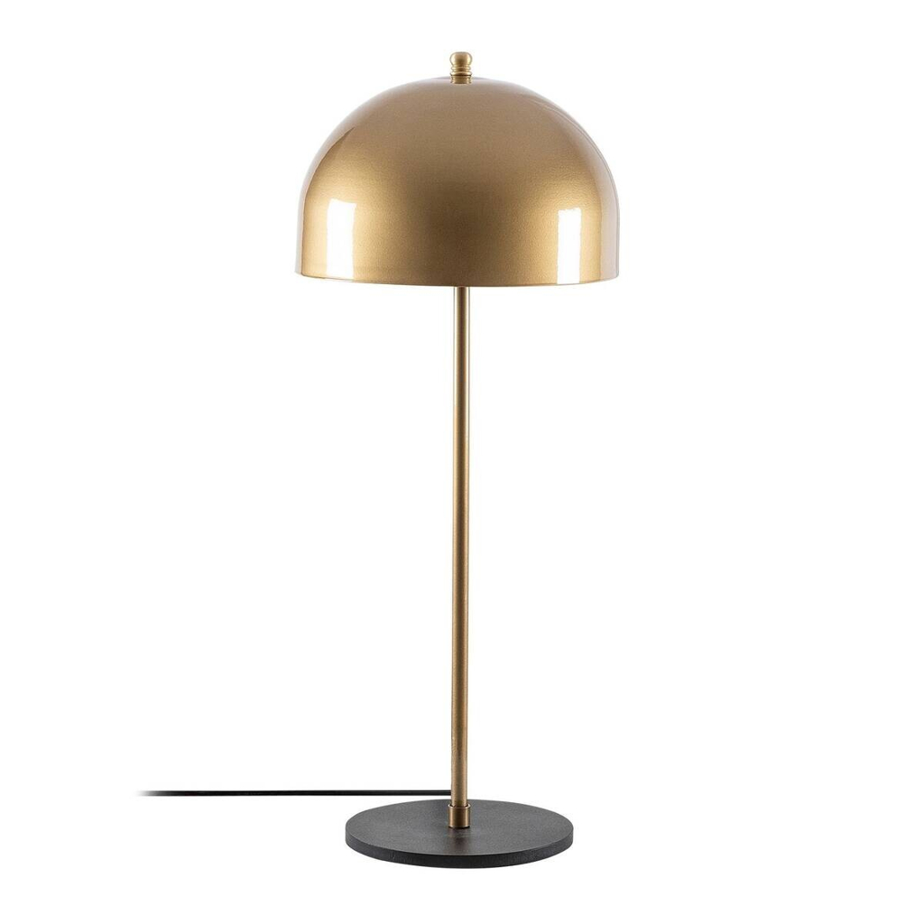 Opviq Tischleuchte Can gold schwarz Metall B/H/T/L/D: ca. 24x58x24x24x25 cm E27 1 Brennstellen