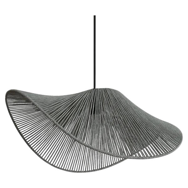 Opviq Pendelleuchte grau Kunststoff B/T/L: ca. 50x50x50 cm E27 1 Brennstellen