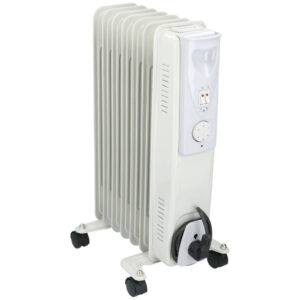 Ölradiator weiß Metall B/H/L: ca. 23,5x55x33 cm ca. 1500 W