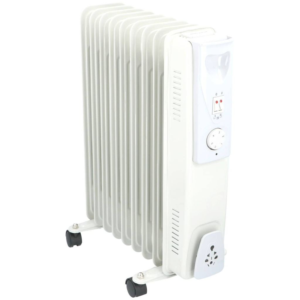 Ölradiator weiß Metall B/H/T: ca. 40x55x23,5 cm ca. 2000 W