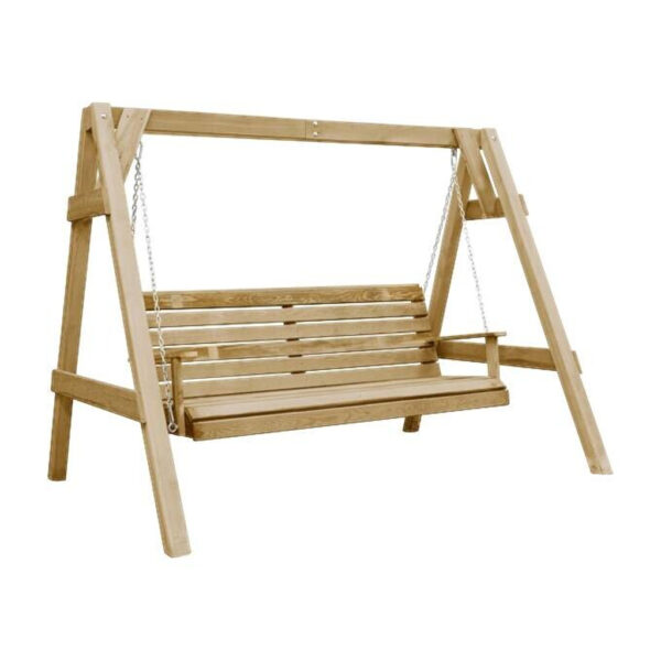 vidaXL Hollywoodschaukel natur Holz B/H/L: ca. 150x157x205 cm vidaXL Hollywoodschaukel natur Holz B/H/L: ca. 150x157x205 cm