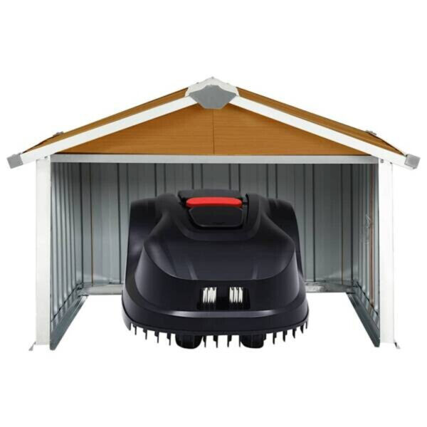 Rasenmäher-Garage braun B/H/L: ca. 97x63x92 cm
