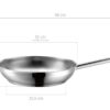 Mäser Serie PROFESSIONAL, bratpfanne 32cm Edelstahl