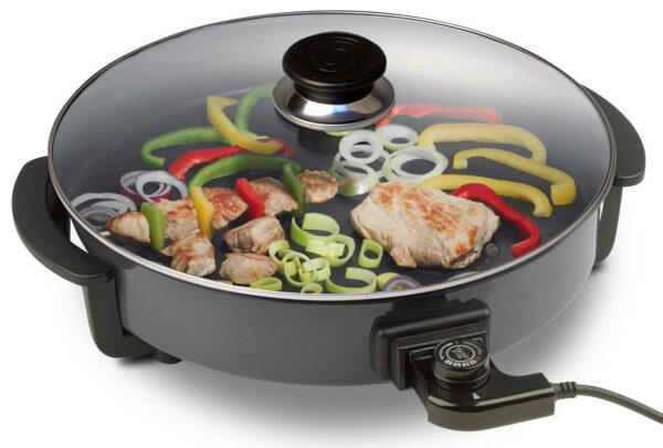 9004489121318-4 SILVA HOMELINE Party-/ Pizzapfanne, 1500 W, Ø 32cm