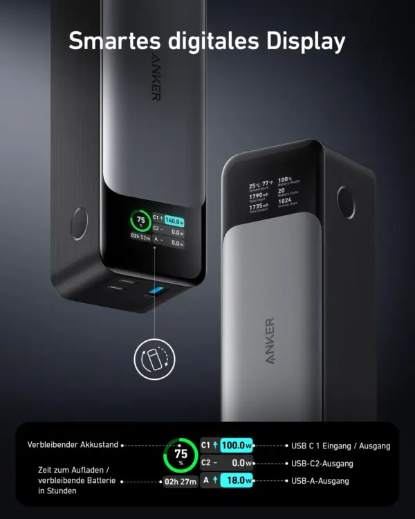 Anker 737 Powerbank (PowerCore 24K) – Bild 3
