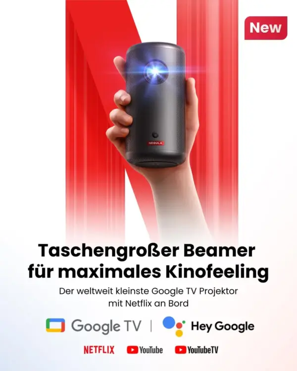 Nebula Capsule 3 | 1080p Mini-Google TV-Projektor – Bild 3