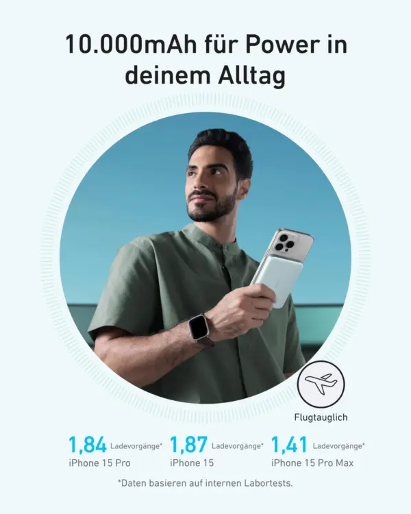 Anker MagGo Powerbank (10000mAh, Slim) – Bild 5