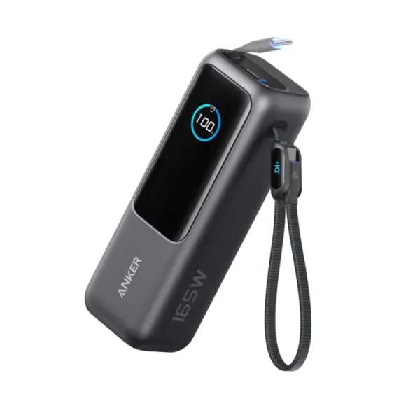 Anker Powerbank (25K, 165W, Integriertes + einziehbares Kabel) – Bild 2