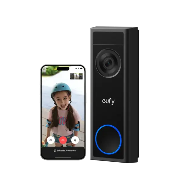 Anker eufy Türklingel mit Kamera C31, 2K FHD und duale Stromoptionen