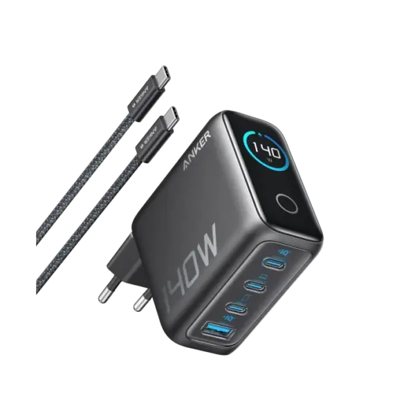 Anker Ladegerät (140W, 4-Port, PD 3.1) mit USB-C Kabel – Bild 2