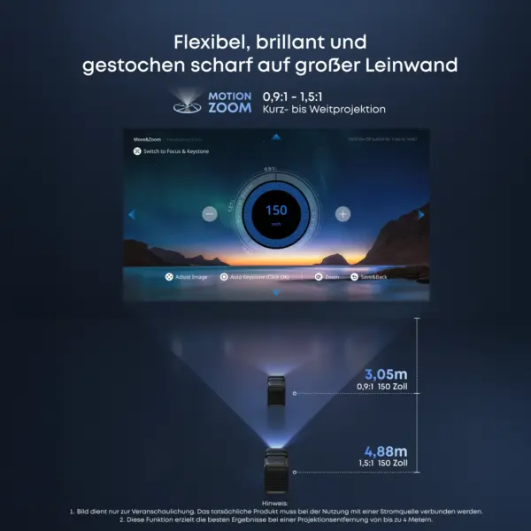Anker Nebula X1 | 4K Beamer mit Triple-Laser und Mikro-Gimbal – Bild 2 Anker Nebula X1 | 4K Beamer mit Triple-Laser und Mikro-Gimbal – Bild 2