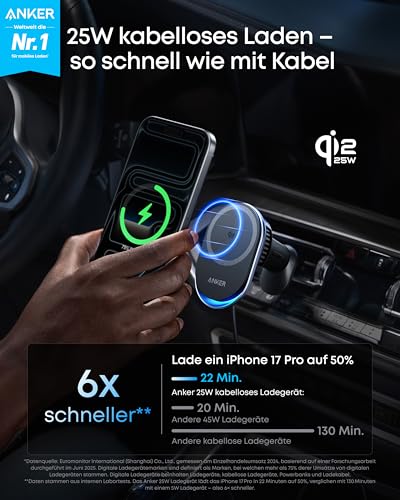 Anker Prime Kabelloses Kfz-Ladegerät (MagGo, AirCool, Pad) – Bild 2 Anker Prime Kabelloses Kfz-Ladegerät (MagGo, AirCool, Pad) – Bild 2