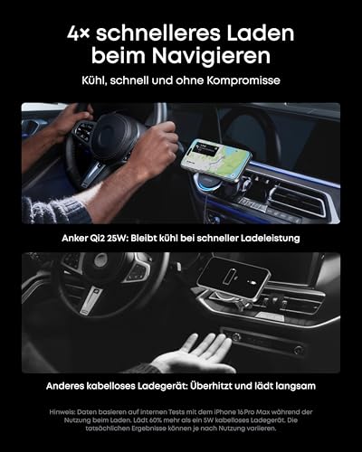 Anker Prime Kabelloses Kfz-Ladegerät (MagGo, AirCool, Pad) – Bild 4 Anker Prime Kabelloses Kfz-Ladegerät (MagGo, AirCool, Pad) – Bild 4