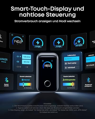 Anker Prime Ladegerät (160W, 3 Ports, GaNPrime) – Bild 5