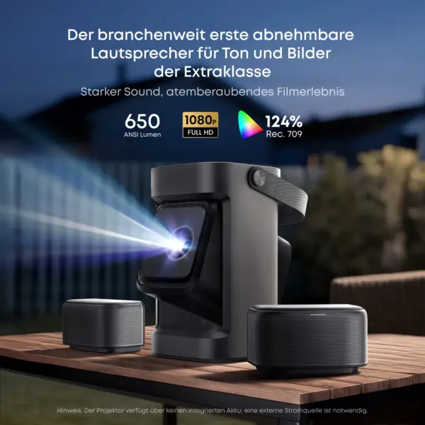 Anker Nebula P1 | Projektor mit abnehmbaren Lautsprechern Anker Nebula P1 | Projektor mit abnehmbaren Lautsprechern