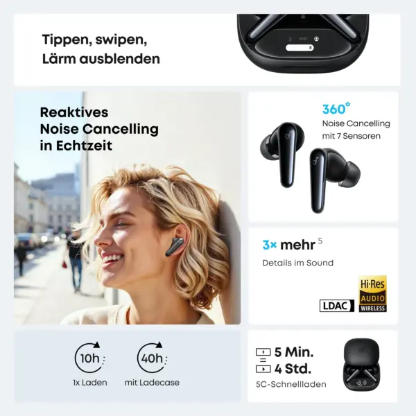 Liberty 4 Pro | True Wireless Earbuds mit Noise Cancelling – Bild 4 Liberty 4 Pro | True Wireless Earbuds mit Noise Cancelling – Bild 4