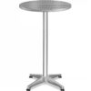 Stehtisch Ø60cm Alu höhenverstellbar Silber – Bild 2 Stehtisch Ø60cm Alu höhenverstellbar Silber – Bild 2