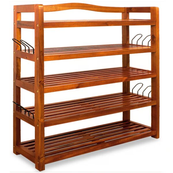 Schuhregal aus Akazienholz 75x26x82cm