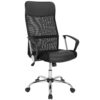 Bürostuhl Deluxe Schwarz mit Netz – Bild 2