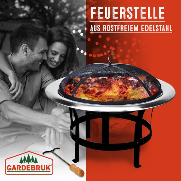 Feuerschale Edelstahl Ø75cm – Bild 2