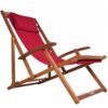 Gartenliege Rot Akazienholz 94x60x94cm