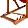 Gartenliege Rot Akazienholz 94x60x94cm – Bild 2