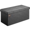 Sitzbank Schwarz 80x40x40cm MDF faltbar