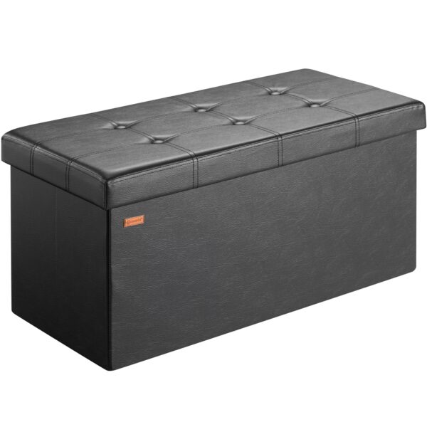 Sitzbank Schwarz 80x40x40cm MDF faltbar