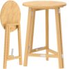 Stehtisch klappbar platzsparend Massivholz Ø78cm 111cm stabiler Stand
